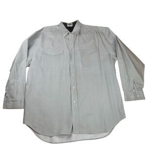 Vintage Motto Heavy Duty Button Down Shirt